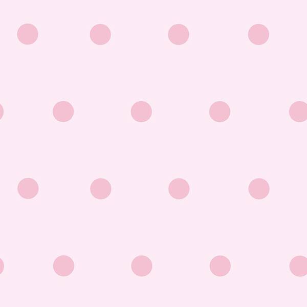 Chesapeake Kenley Pink Polka Dots Pink Wallpaper Sample