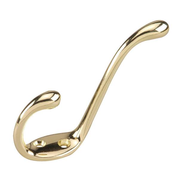 Richelieu Hardware 5-1/2 in. Brass Heavy Duty Coat Hook