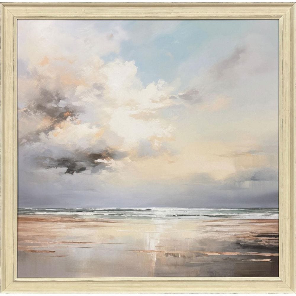 Powers 1-Piece Framed Coastal Art Print 40 in. x 40 in. price history on PriceWatchPro