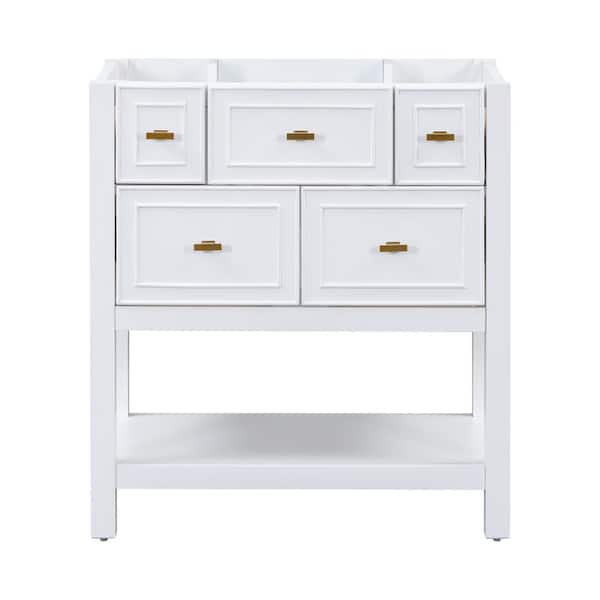 Staykiwi 30 in. W x 17.8 in. D x 33 in. H Freestanding Bath Vanity Cabinet without Top in White
