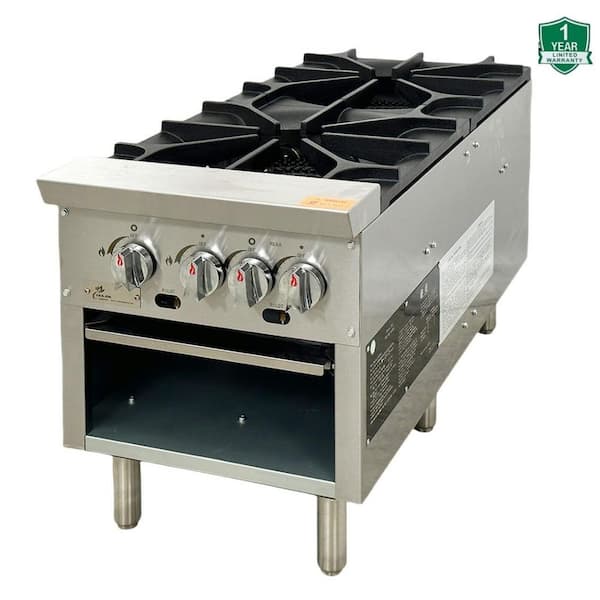 Cooler Depot NSF 18 in. Stock Pot Range 2 Burners