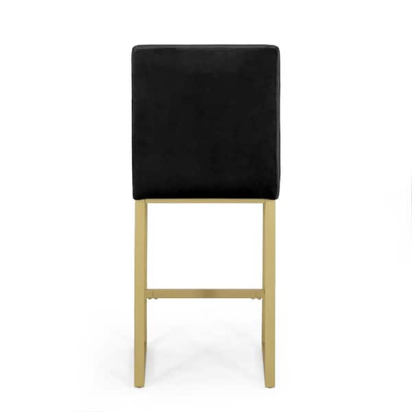 Noble House Toucanet Modern 26 75 In, Modern Black Bar Stools With Back