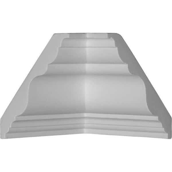 3-7/8 in. x 3-7/8 in. x 3-7/8 in. Urethane Inside Corner Moulding (matches moulding MLD03X03X05DU)