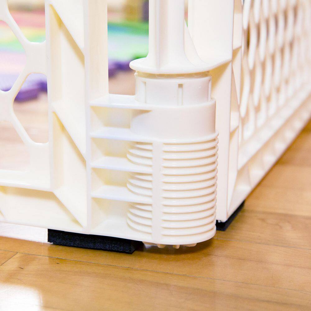 Ivory 26" Tall 6-Panel Baby Play Yard