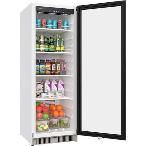 EdgeStar - 22 Inch Wide 10.1 Cu. Ft. Commercial Beverage Merchandiser With Temperature Alarm and Reversible Door