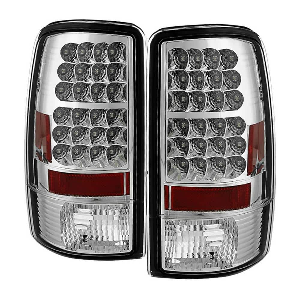 Spyder Auto Chevy Suburban/Tahoe 1500/2500 00-06 / GMC Yukon/Yukon XL 00-06  LED Tail Lights - Chrome 5001535 - The Home Depot