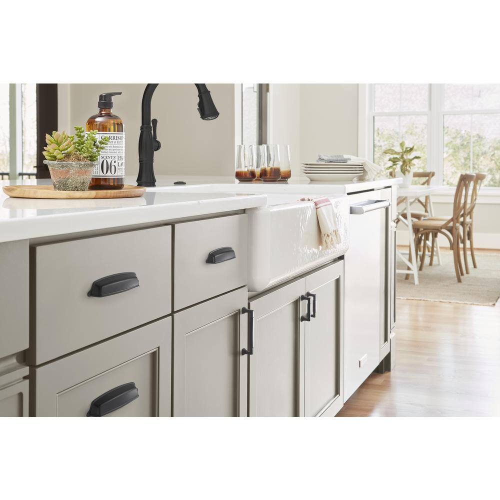 Matte Black 3-Inch Bar Cabinet Pull with Mounting Hardware