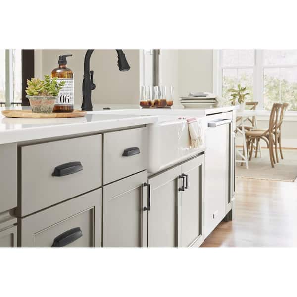Stature 3 in. (76mm) Classic Matte Black Bar Cabinet Pull