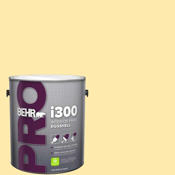 BEHR PRO 1 gal. #370A-2 Pale Daffodil Eggshell Interior Paint