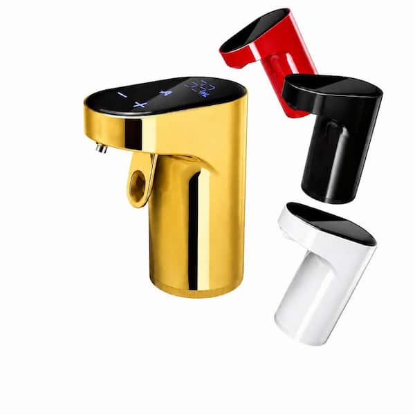 Gold Electric Whiskey Dispenser Wine Aerator Liquor Decanter with 1-999ml Precision and Smart Automatic Pouring