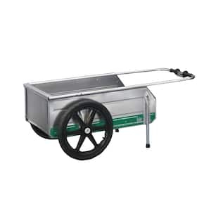 Foldit Do It All 5.75 cu. ft. Metal Folding Garden Cart, Green Stripe