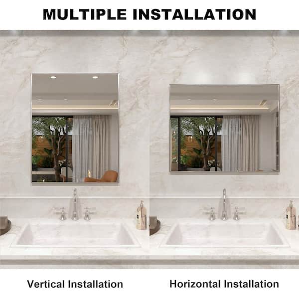 Sylanor 24 in. W x 30 in. H Rectangular Framed Wall Bathroom