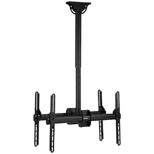 37 in. - 70 in. Dual Full Motion TV Ceiling Mount with 20-Degree Tilt, 198 lbs. Load Capacity