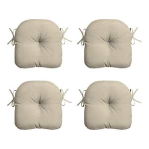 14.5 in. x 15 in. Tan Leala Rectangle Outdoor Seat Cushion (4-Pack)