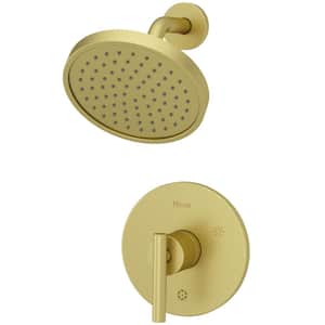 Contempra 1-Handle Shower Faucet Trim in Brushed Gold (Valve Not Included)
