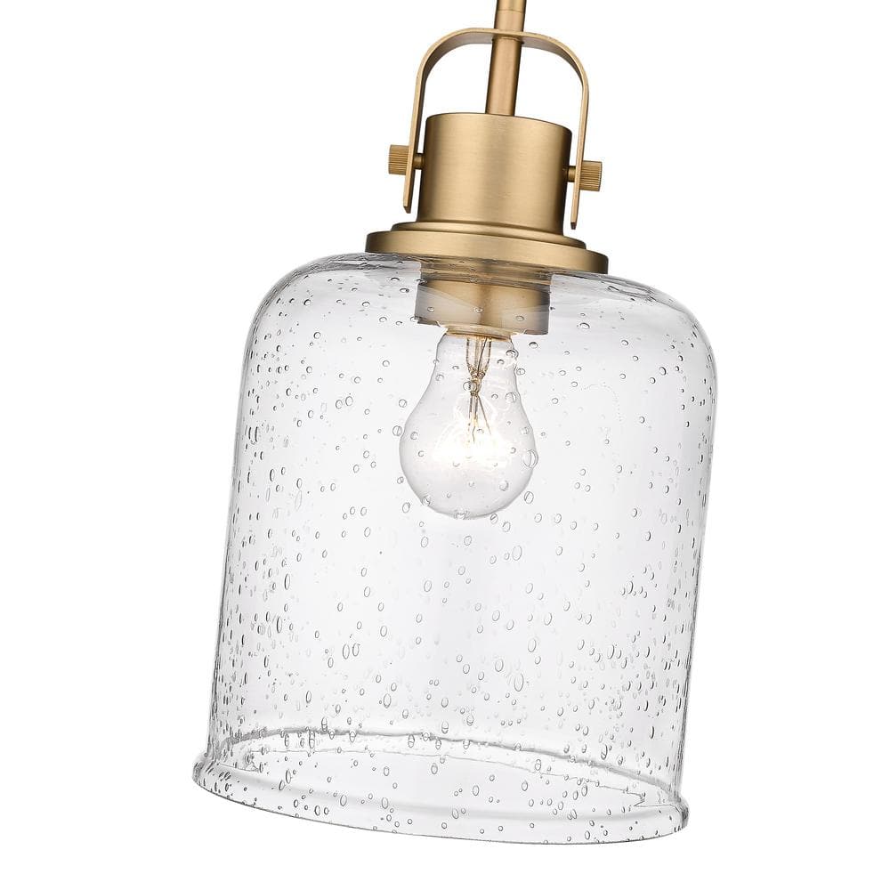 Heirloom Gold 8" Glass Globe Pendant Light