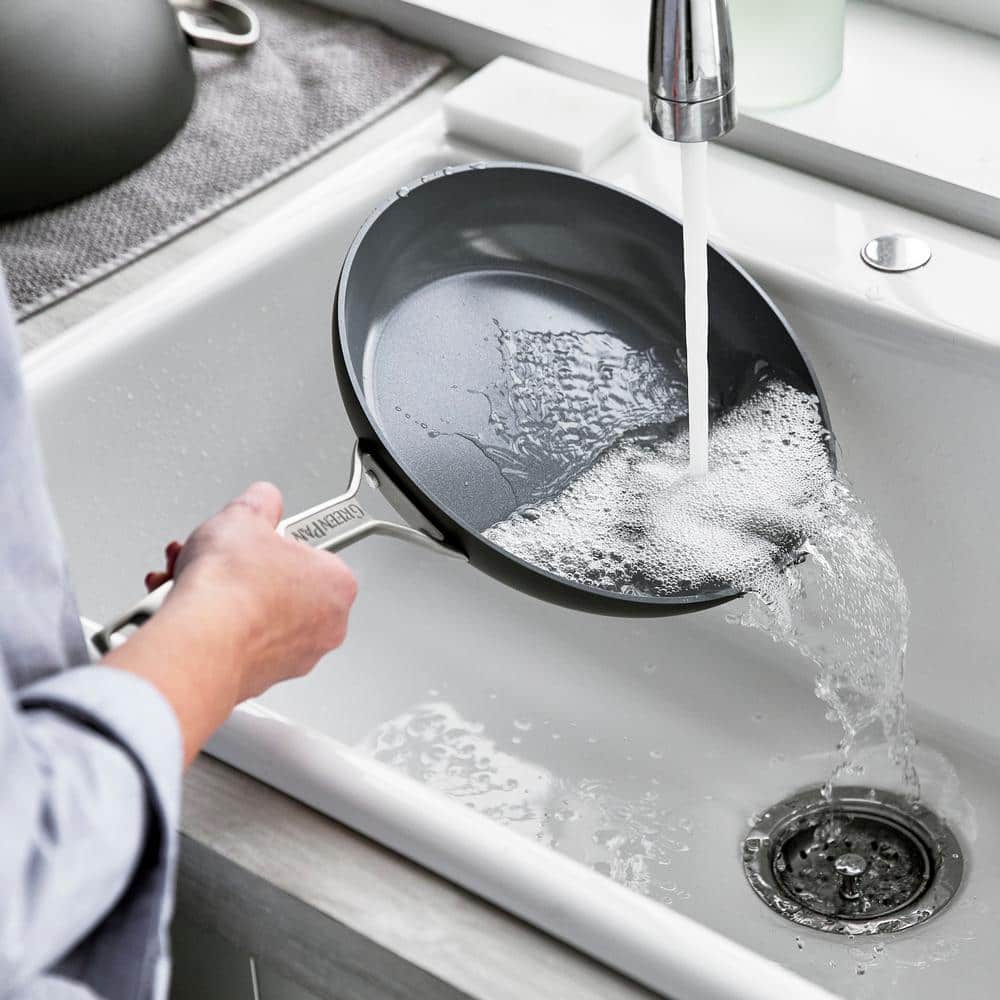 Gray 10" Aluminum Ceramic Nonstick Fry Pan