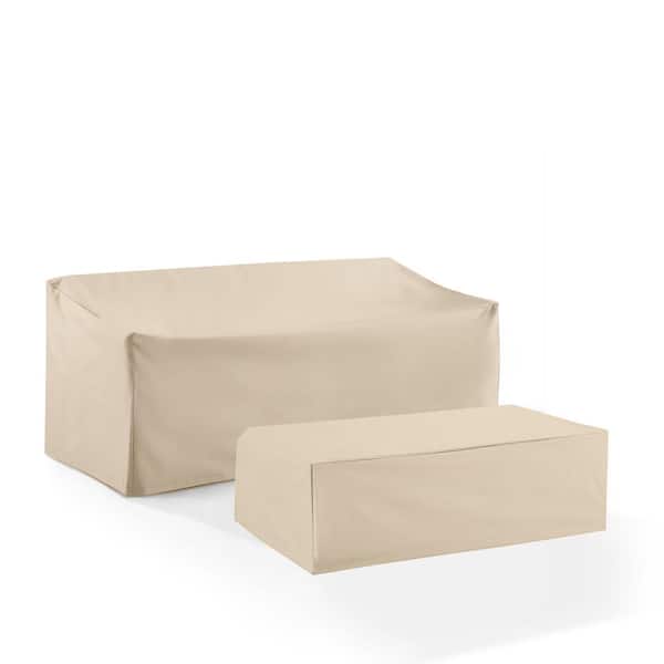 CROSLEY FURNITURE 2-Piece Tan Outdoor Furniture Cover Set