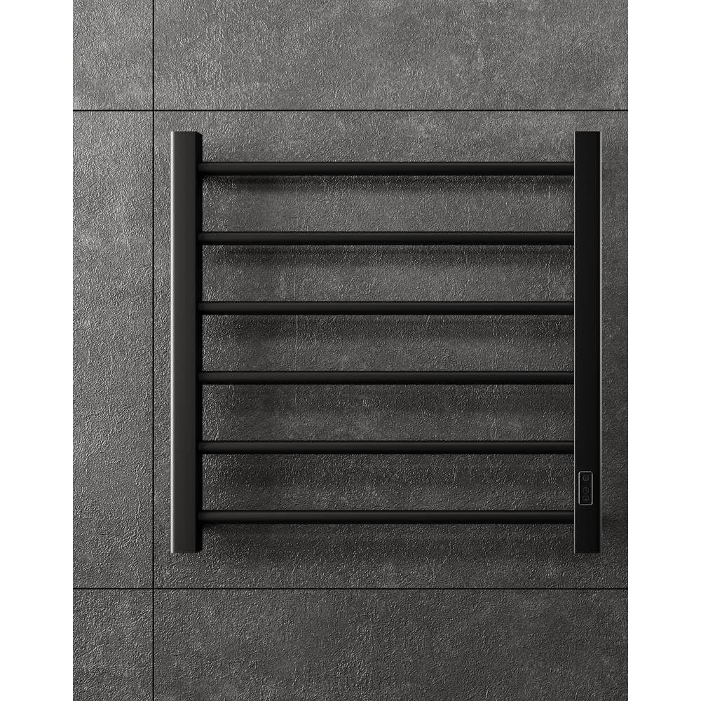 Elen 6-Bar Electric Towel Warmer in Black