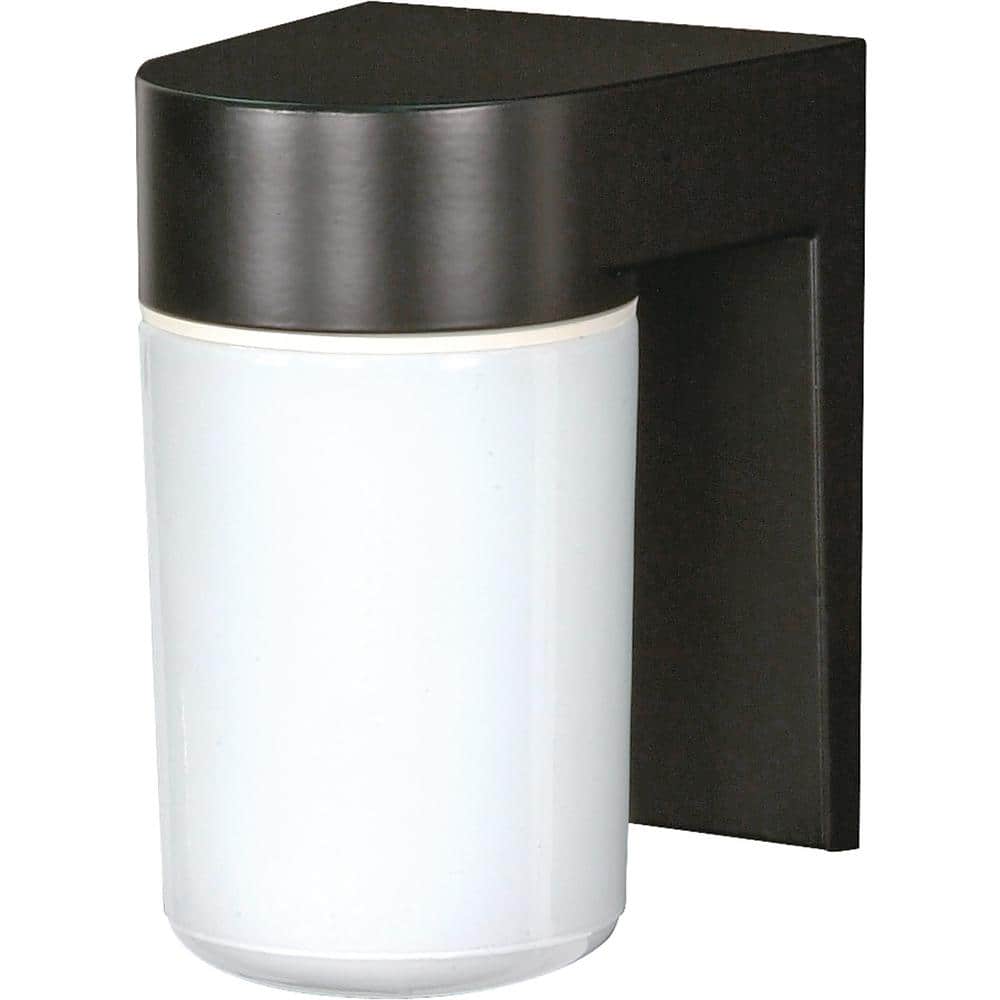 Black and White Aluminum Outdoor Wall Sconce