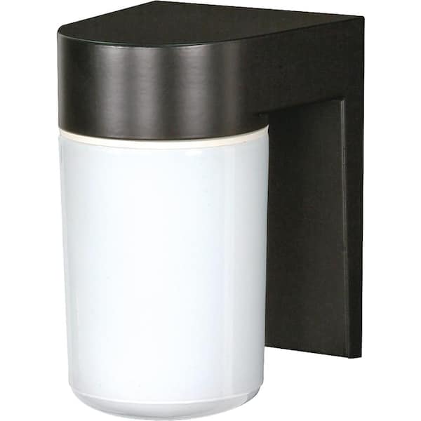 Nuvo Black Outdoor Hardwired Wall Lantern Sconce with No Bulbs Included