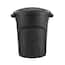 Rubbermaid Roughneck 20 Gallon Black Vented Outdoor Trash Can with Lid ...