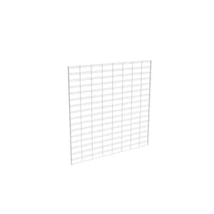 48 in. H x 48 in. L White Metal Slatgrid Wall Panel Set (3-Pack)