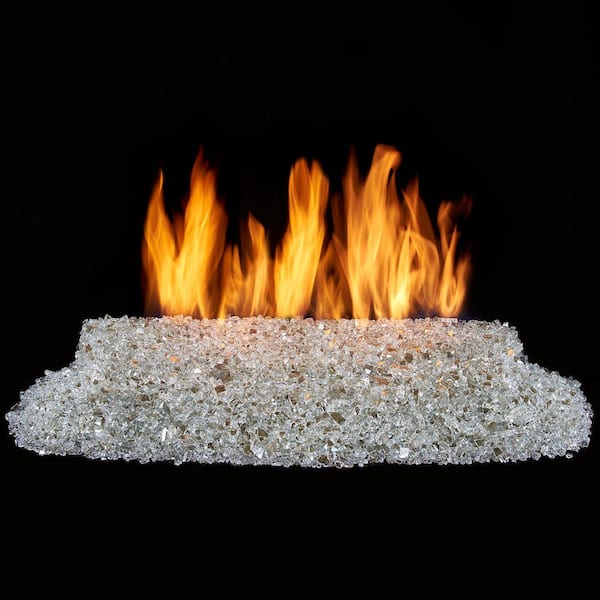 Gas Fireplace Glowing Embers, Rock Wool and Vermiculite Blend for Vented  Gas Log Sets, Inserts and Fireplaces, Extra Large Bag 8 oz, Made in The  U.S.A. : : Garden