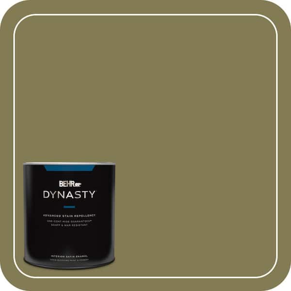 BEHR DYNASTY 1 qt. Home Decorators Collection #HDC-AC-16A Fern Grove Satin Enamel Interior Stain-Blocking Paint & Primer