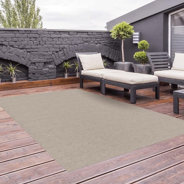 Foss Unbound Smoke Gray Ribbed 6 ft. x 8 ft. Indoor/Outdoor Area Rug  CP45N41PJ1VH - The Home Depot