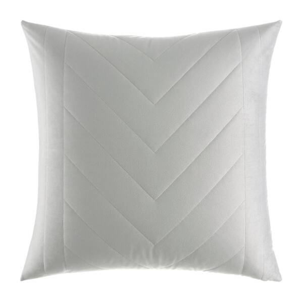 KENNETH COLE NEW YORK Kenneth Cole New York Essentials 1-Piece Gray Plush Velvet European Sham