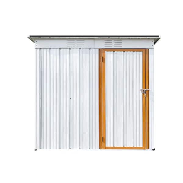 Unbranded 3 ft. W x 5 ft. D Outdoor Storage Metal Shed Lockable Metal Garden Shed for Backyard Outdoor (14.5 sq. ft.)