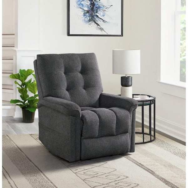 Secco 15337-2 Ribbit Charcoal Standard Recliner