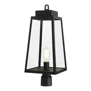 Corbin Modern 1-Light Black Outdoor Tapered Post Lantern Light