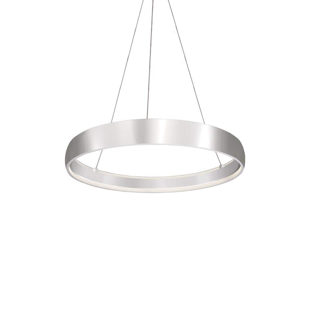 Brushed Nickel 36" LED Circular Pendant Light
