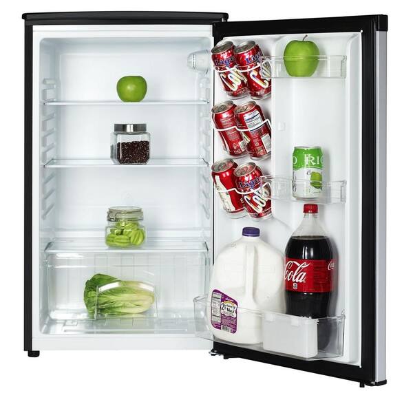 Magic Chef 4 4 Cu Ft Mini Fridge With Freezerless Design In Stainless Steel Hmar440st The Home Depot