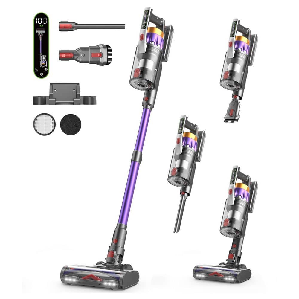 LAIFUCAM Cordless Stick Upright Vacuum with 6-Stage Filtration for