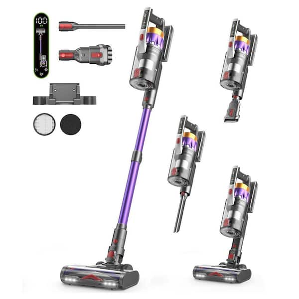 Cordless Stick Upright Vacuum with 6-Stage Filtration for Pet Hair, Carpet and Hard Floor, 1.8L Dust Cup