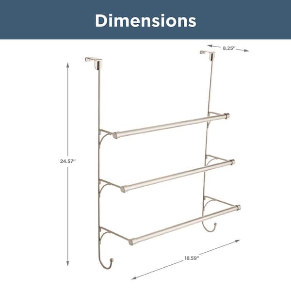 Franklin Brass Flat Nickel Metal Towel Rack