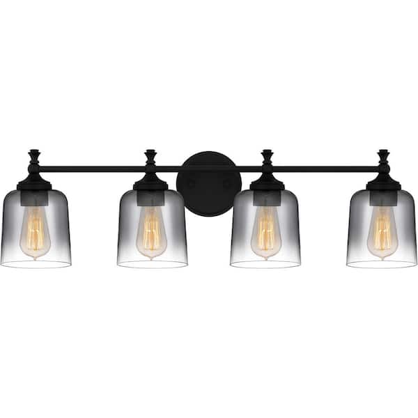 Quoizel Jenson 30.75 in. 4-Light Matte Black Vanity Light
