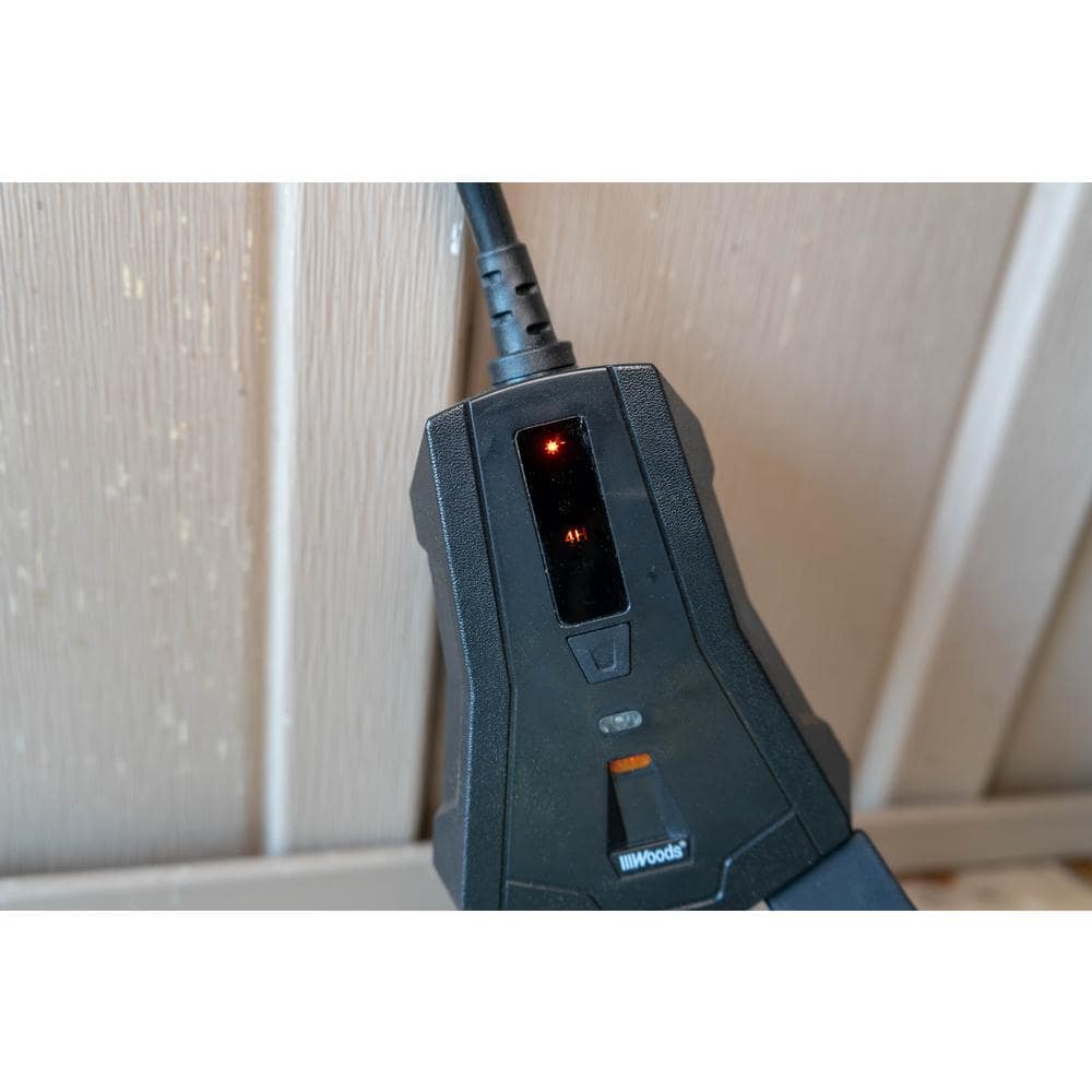 Black Outdoor Programmable Lighting Timer with Remote Control