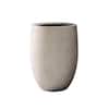 KANTE 21.7"H Weathered Concrete Tall Planter with Drainage Plug for Outdoor Indoor Garden QXC0066A-C80021-2