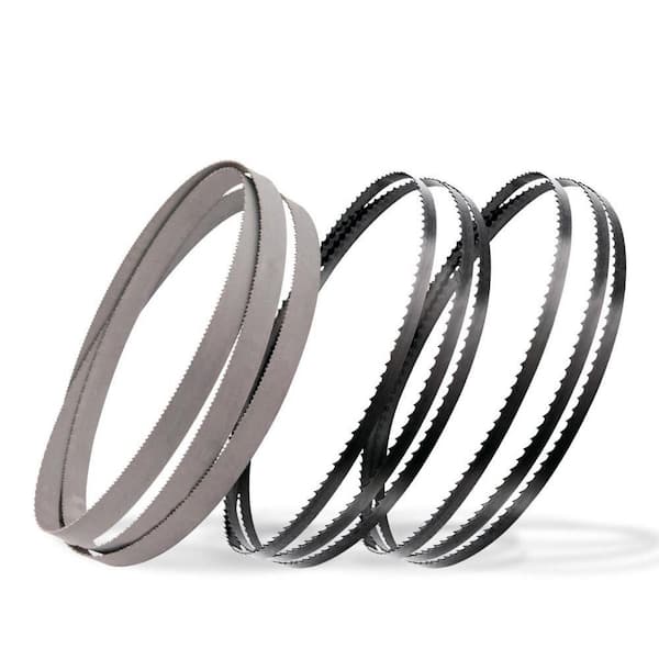 59-1/4 in. Carbon Steel & Bi metal Band Saw Blades Assortment, for Ryobi BS903 & BS900 and Shop Fox W1749 Bandsaw (3PK)