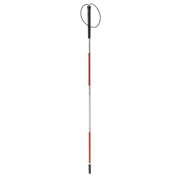 Walking Cane Adjustable, oldable Cane Collapsible Reflective White Walking  Cane for The Blind Trekking Poles for Blind People and Visual Impaired