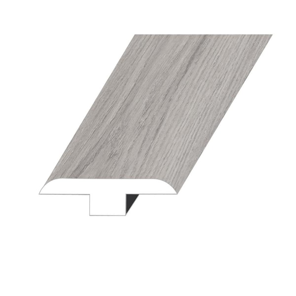 null Domaine Gypsy Grey 0.5 in. T x 1.5 in. W x 94.5 in. L Vinyl T-Molding