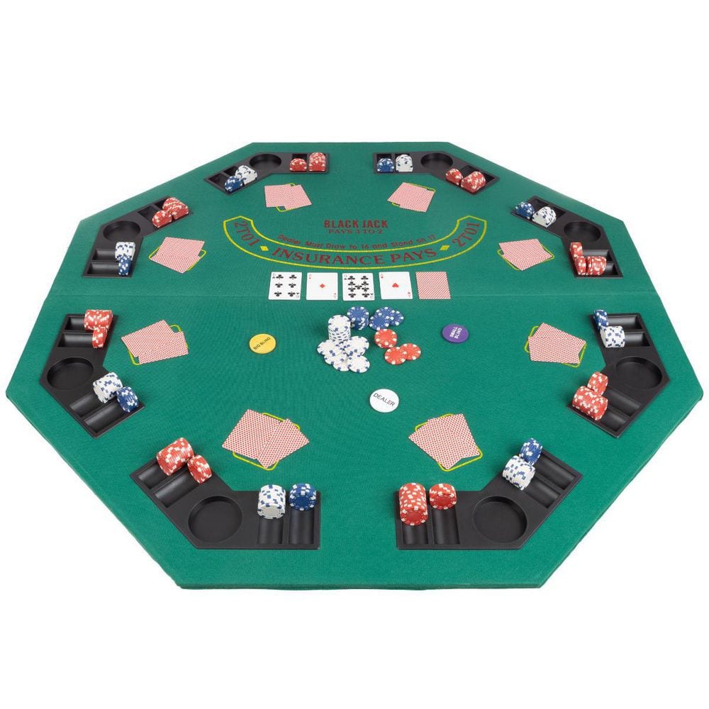 Trademark Poker Deluxe Poker and Blackjack Table Top with
