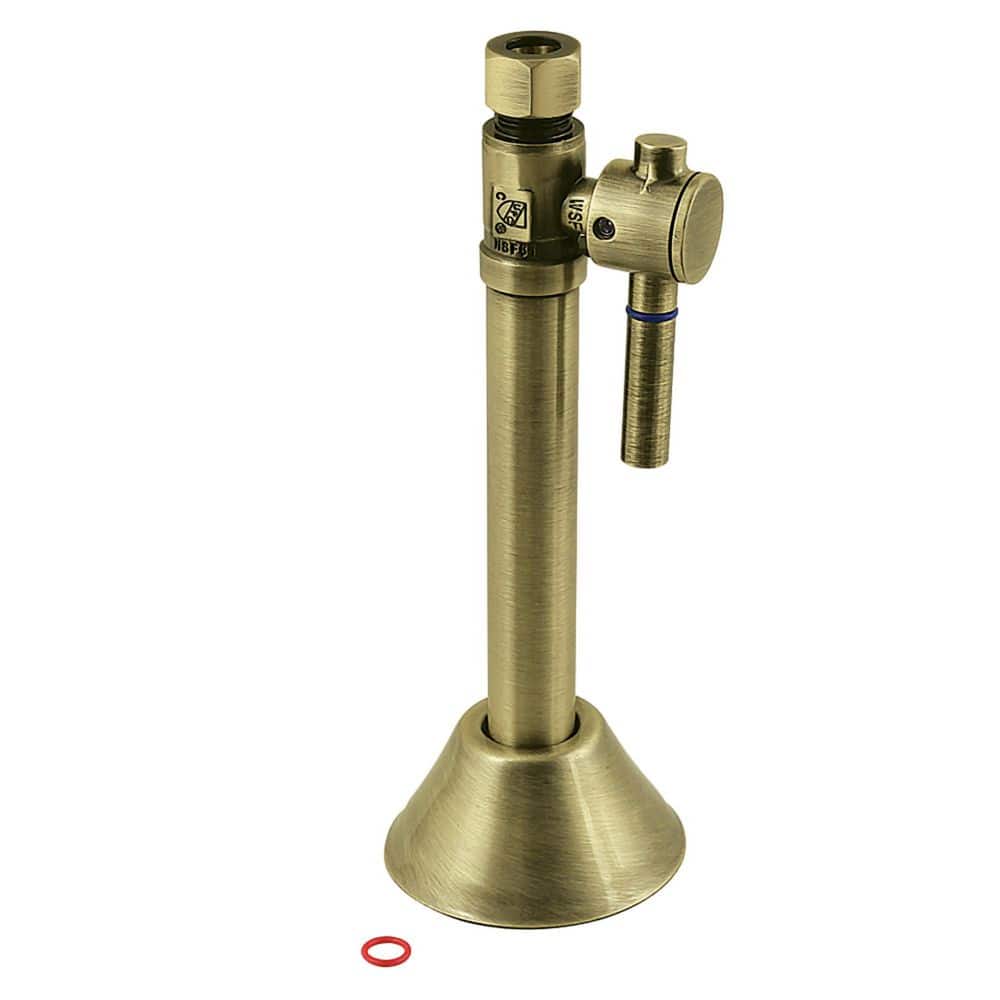 Vintage 1/2 in. Sweat x 3/8 in. O.D Comp Brass Straight Shut Off Valve in Antique Brass price history on PriceWatchPro