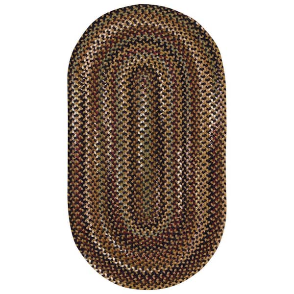 Bangor Very CharCoal 9 ft. x 13 ft. Oval Area Rug