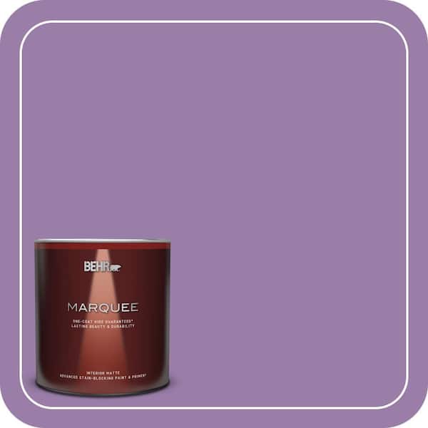 BEHR MARQUEE 1 Qt. #MQ4-61 Lilac Intuition One-Coat Hide Matte Interior Paint & Primer