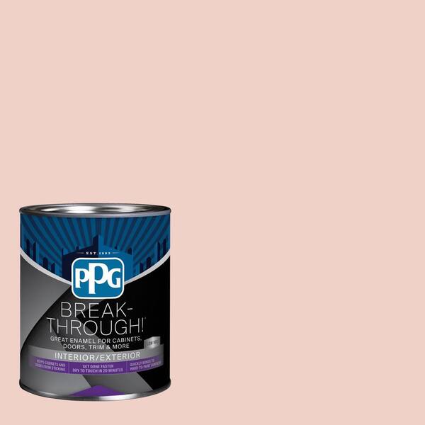 Break-Through! 1 qt. PPG1192-3 Chic Peach Satin Door, Trim & Cabinet Paint